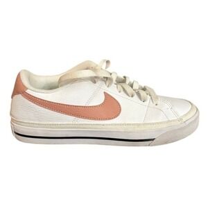 Nike Court Legacy Next Nature White Rose Gold Swoosh Casual Sneakers Shoes 7.5